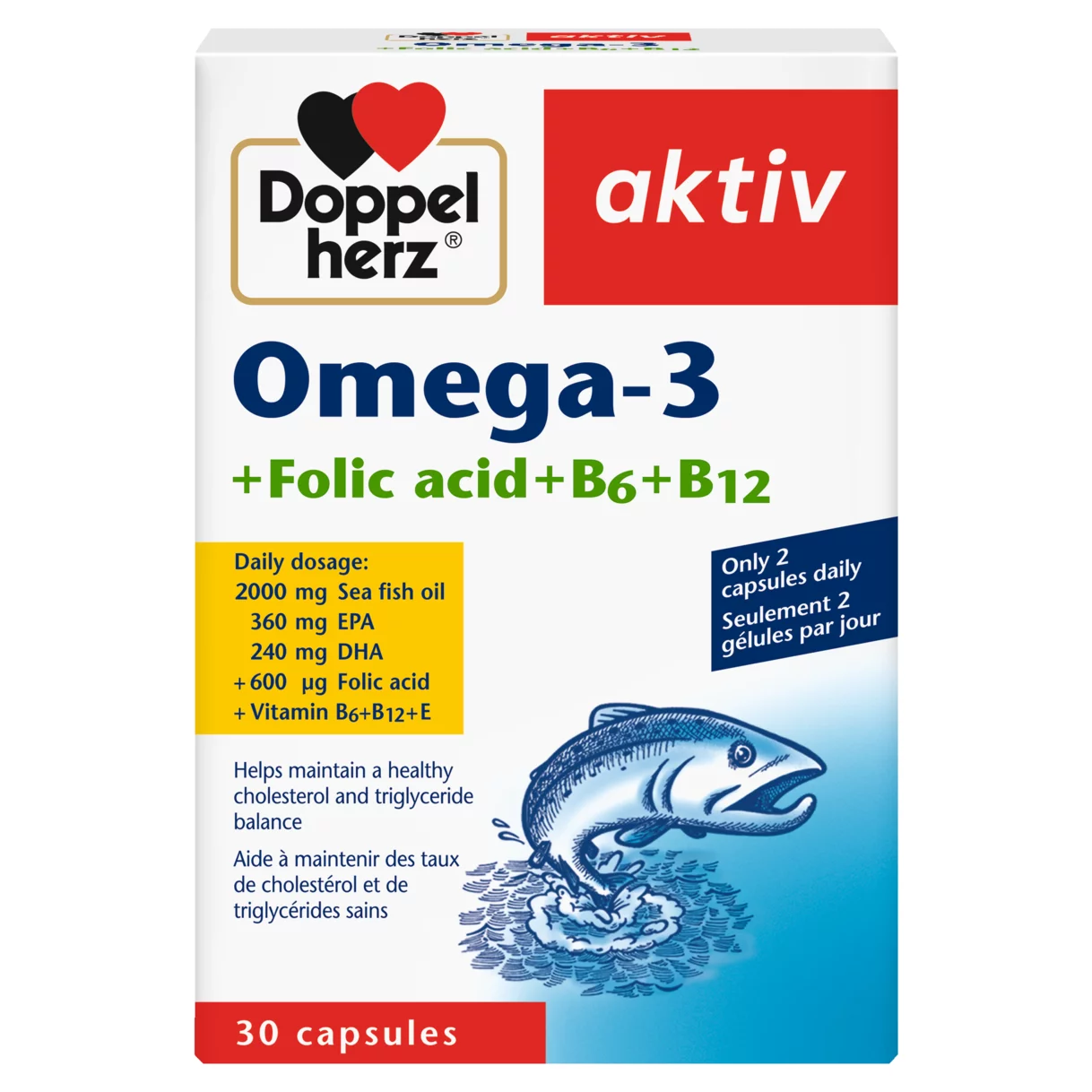 Doppelherz aktiv Omega-3 front view
