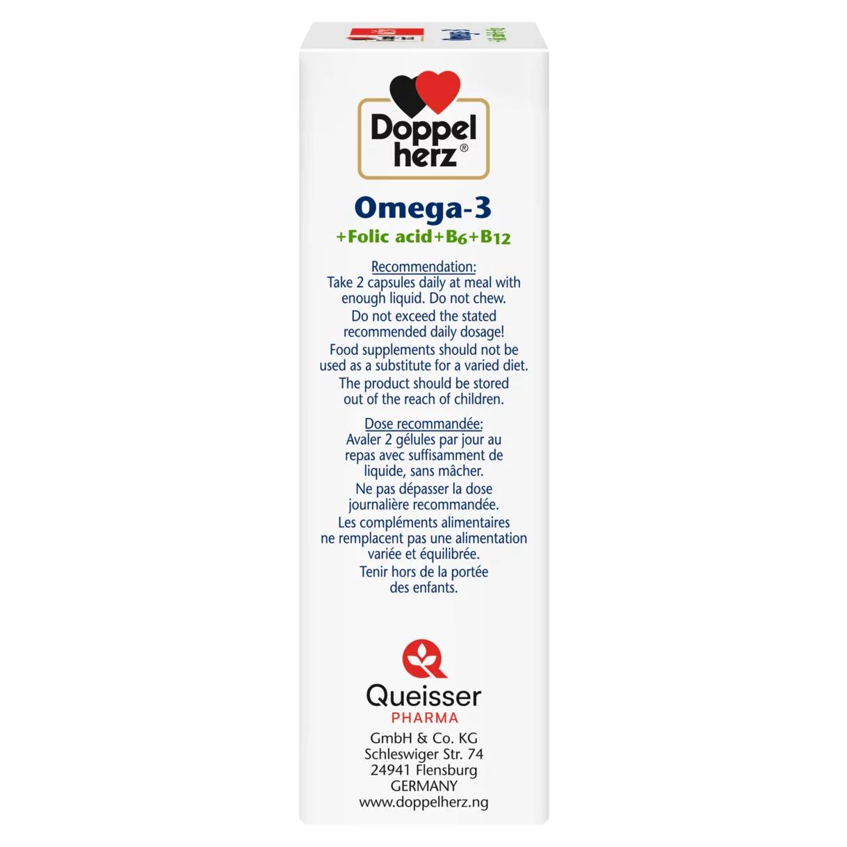 Doppelherz aktiv Omega-3 side view left