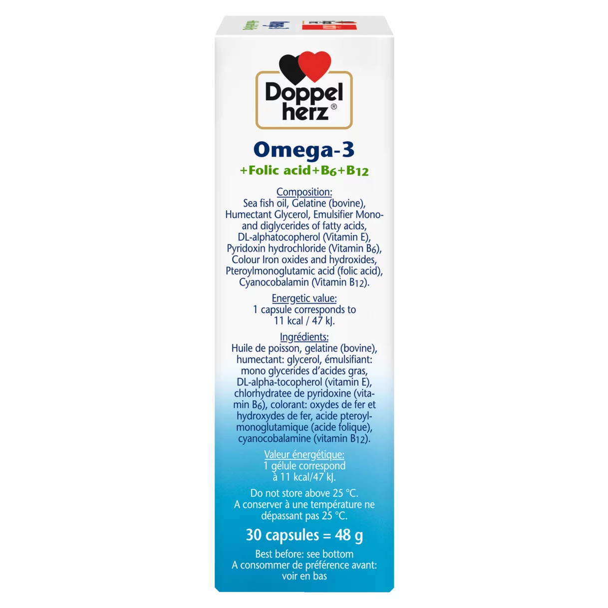 Doppelherz aktiv Omega-3 side view right