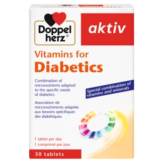 Doppelherz aktiv Vitamins for Diabetics front view