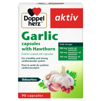Garlic capsules with Hawthorn