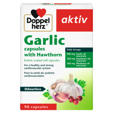 Garlic capsules with Hawthorn